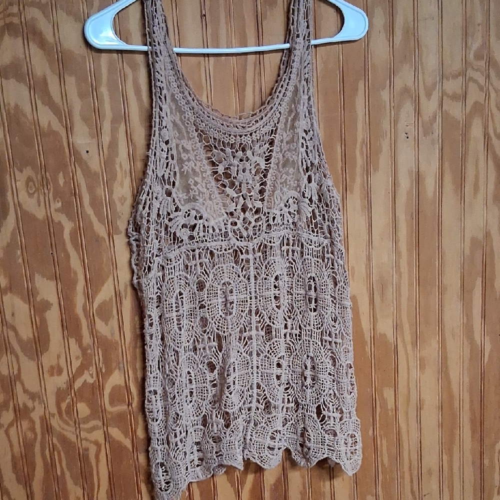 Chic Lace Crochet Tank Top